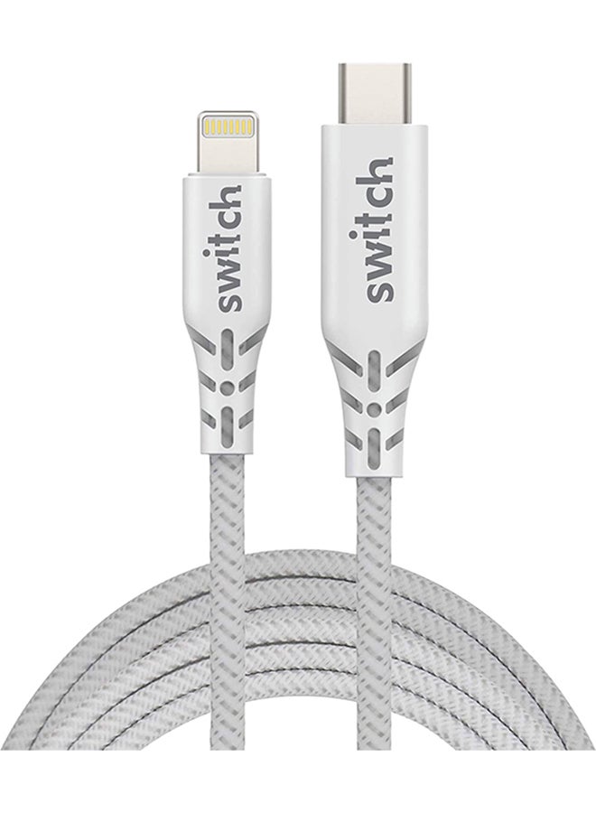 Switch Lightning Data Sync And Charging Cable White - Image 1