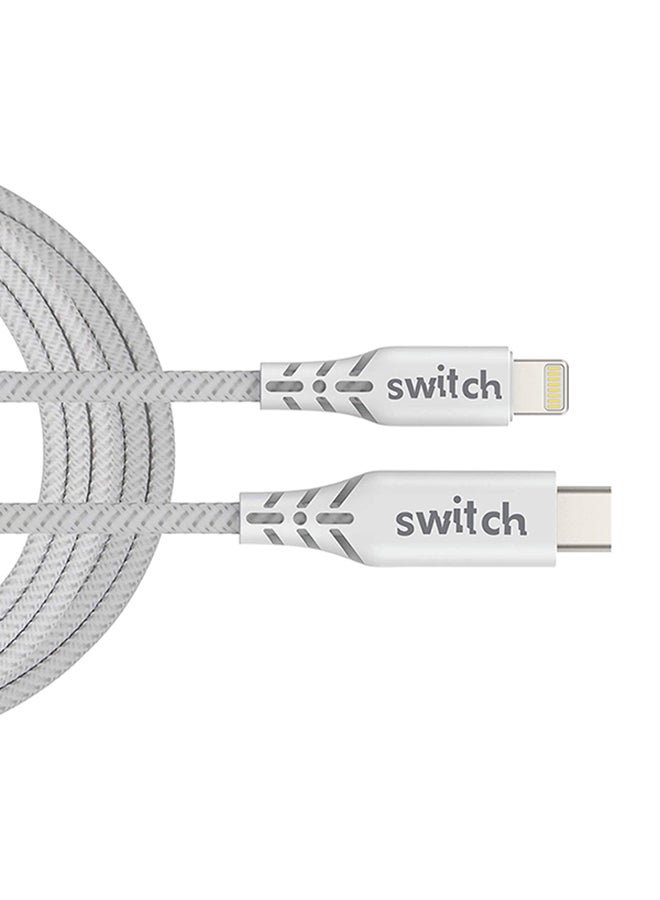 Switch Lightning Data Sync And Charging Cable White - Image 5