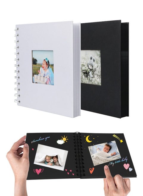 2 ألبوم القصاصات - 30 صفحة القصاصات ألبوم ديي لدينا كتاب مغامرة A5 الأسرة اليدوية ورقة ألبوم صور ، سجل نمو الطفل ، الذكرى الزفاف والسفر