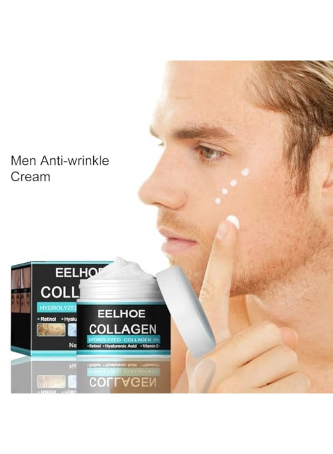 إيلهو كريم ريتينول للوجه للرجال مع فيتامين E وحمض الهيالورونيك – مضاد للتجاعيد، ترطيب عميق، شد وترطيب – كريم نهاري وليلّي لطيف لبشرة ناعمة وشابة – 30 مل - Image 2