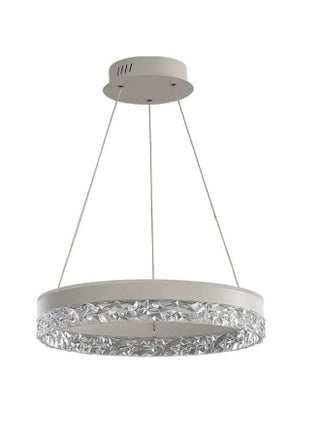AFN LIGHTING Modern Crystal Round Chandelier - LED Dimmable Pendant Lamp with Ripple Acrylic Border for Bedroom, LED Ceiling Lights for Living Room, Kitchen Chandelier, Gold Chandelier - pzsku/ZD38E20AC9602088255AEZ/45/_/1736665207/66dbd581-9d88-4027-b8bf-a66deb14a1bf