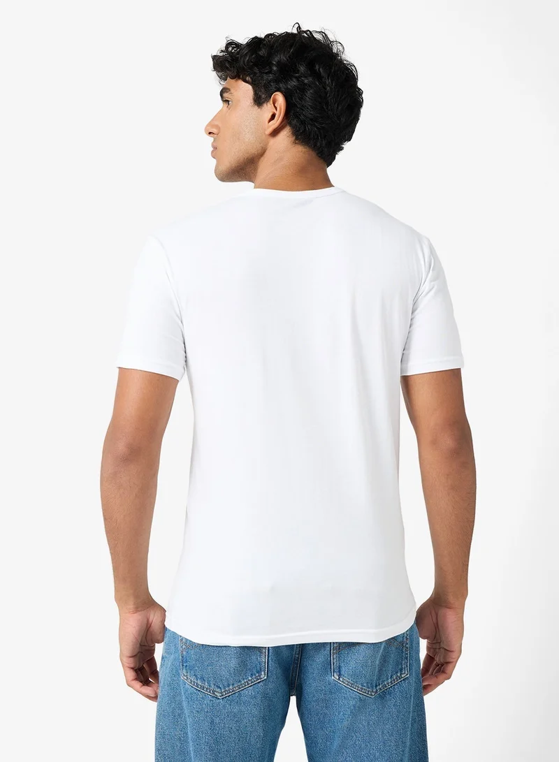 2 Pack Of Logo Crew Neck T-Shirt