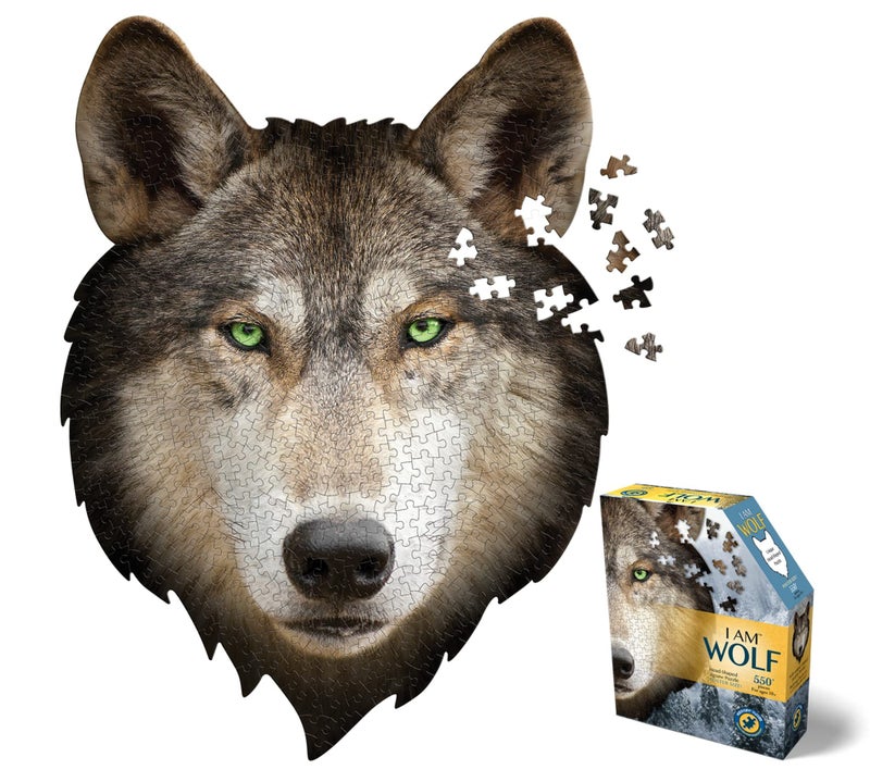 Madd Capp Puzzles I AM Wolf 550 pieces Animal Shaped Jigsaw Puzzle - Image 2