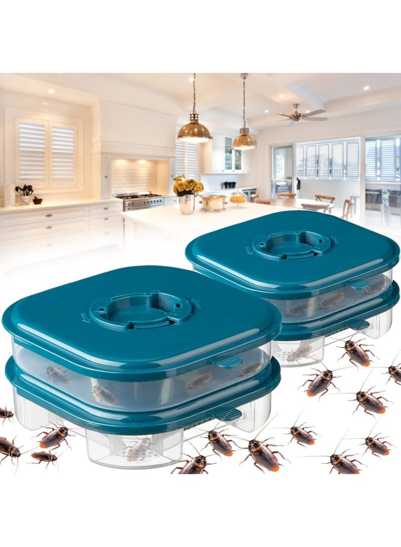SYOSI Cockroach Trap Double, Roach  Indoor Infestation Efficient, Layer Roach Trap, Reusable Safe Cockroach  For Ants Pet Outdoor Indoor Home, Large Opening Design (2 Pieces)  - Image 1