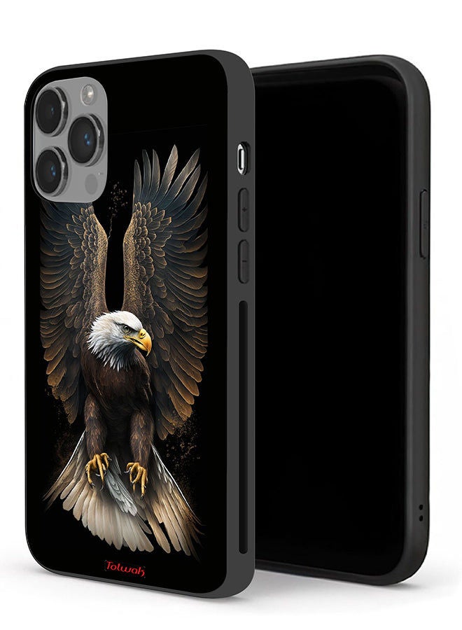 Tolwak حافظة حماية آبل آيفون 14 برو - نسر بأجنحة منتشرة - Image 1