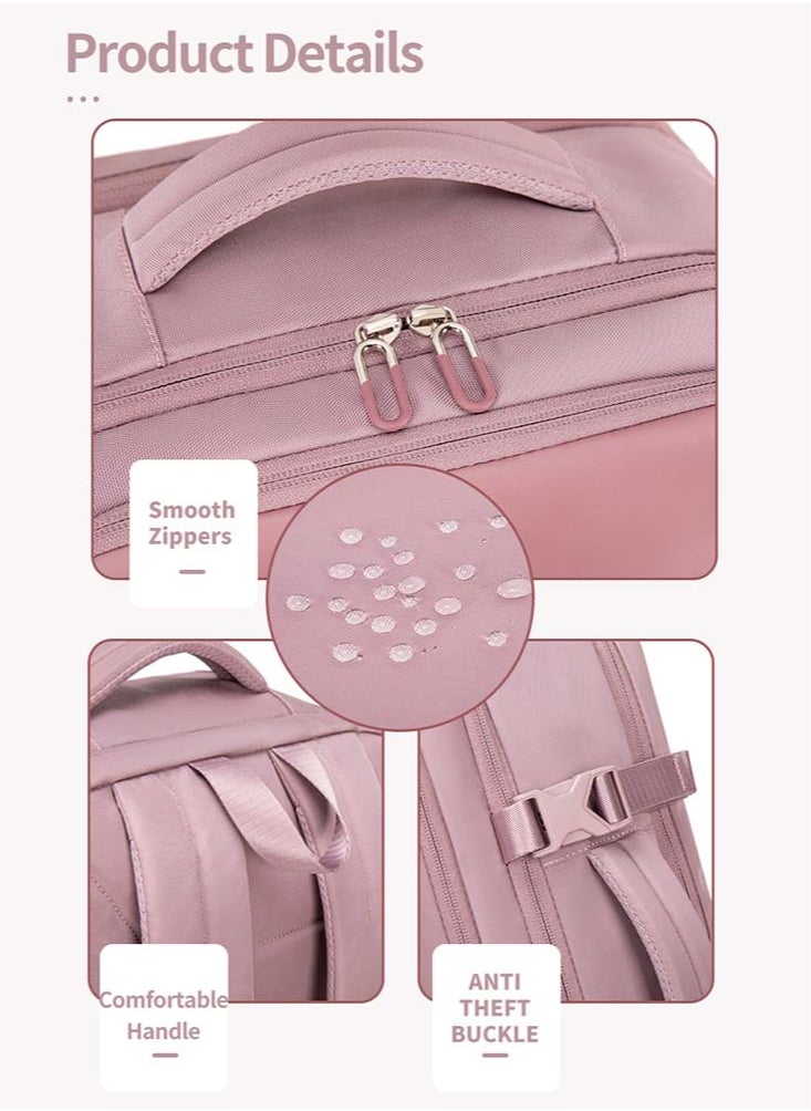 Chantria - Professional Female Laptop Backpack, Women Travel Backpack with USB Charging Port, College Bookbag for Student - Image 1