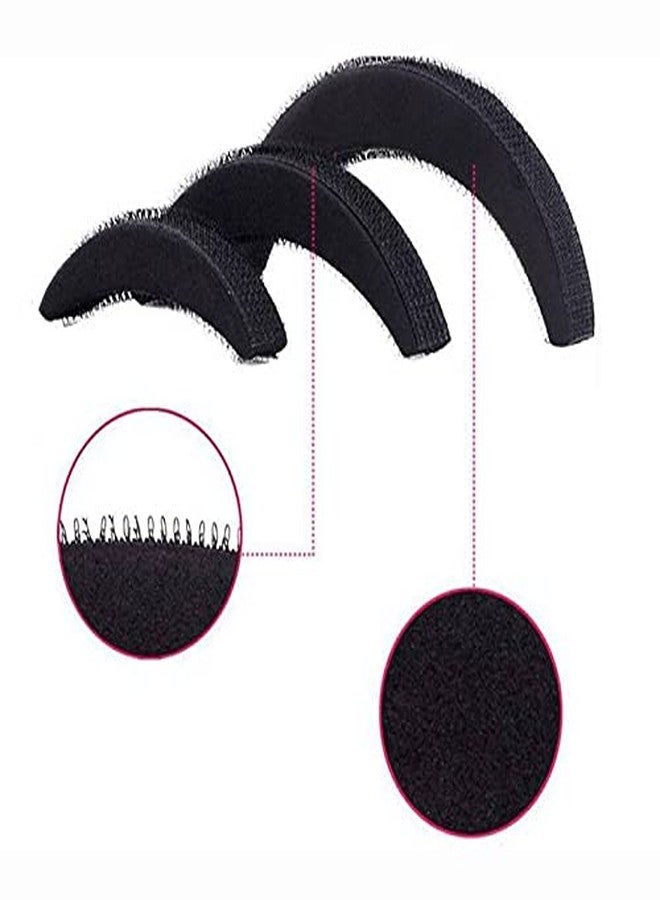 ASG Pack of 7 Items Combo Hair Styling Bun Maker Hair Tool Accessories for Girls & Women - Black - Image 4