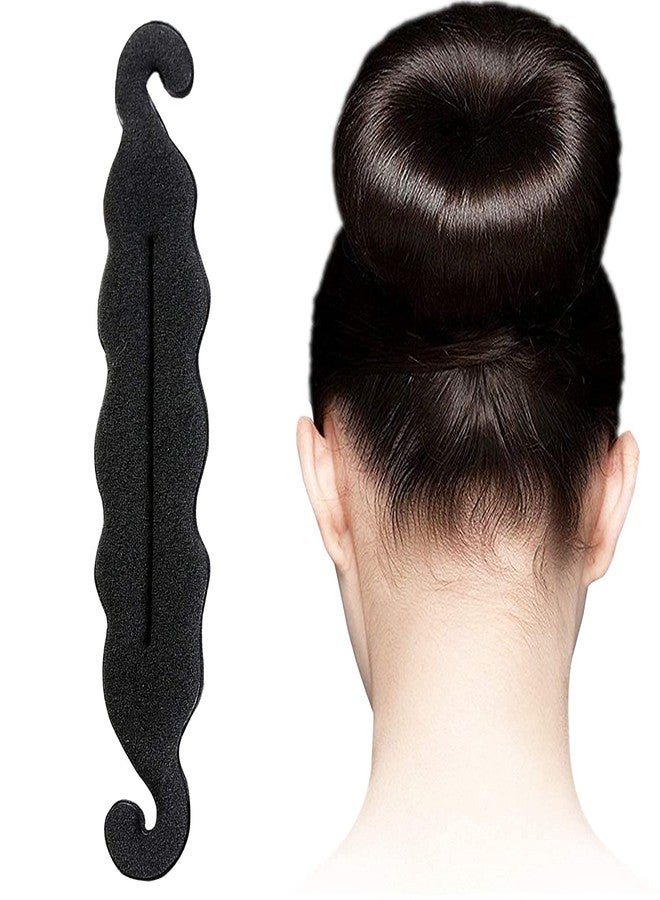 ASG Pack of 7 Items Combo Hair Styling Bun Maker Hair Tool Accessories for Girls & Women - Black - Image 5