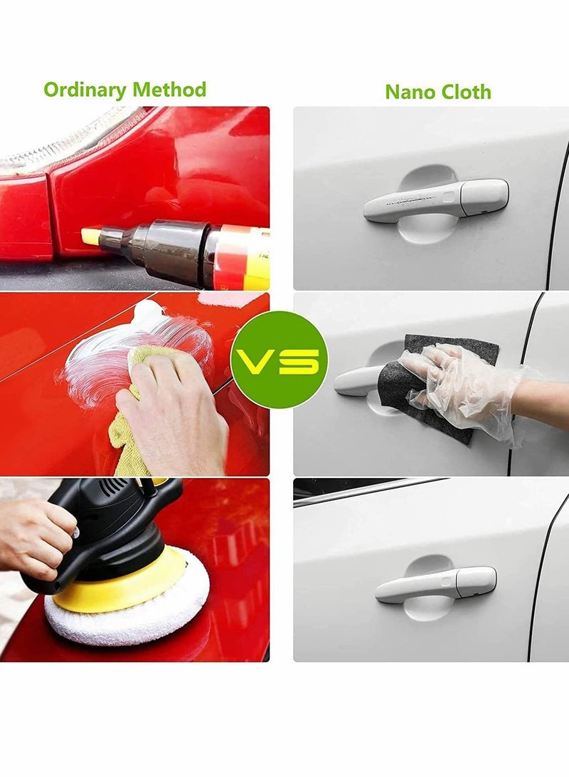 KASTWAVE Car Scratch Repair Cloth 3 Pcs Nano Car Scratch Remover Multipurpose Scratch Repair Cloth Easily Repair Paint Scratches Water Spots Surface Polishing Rustproof Give Away 100 Disposable GlovesCar - Image 2