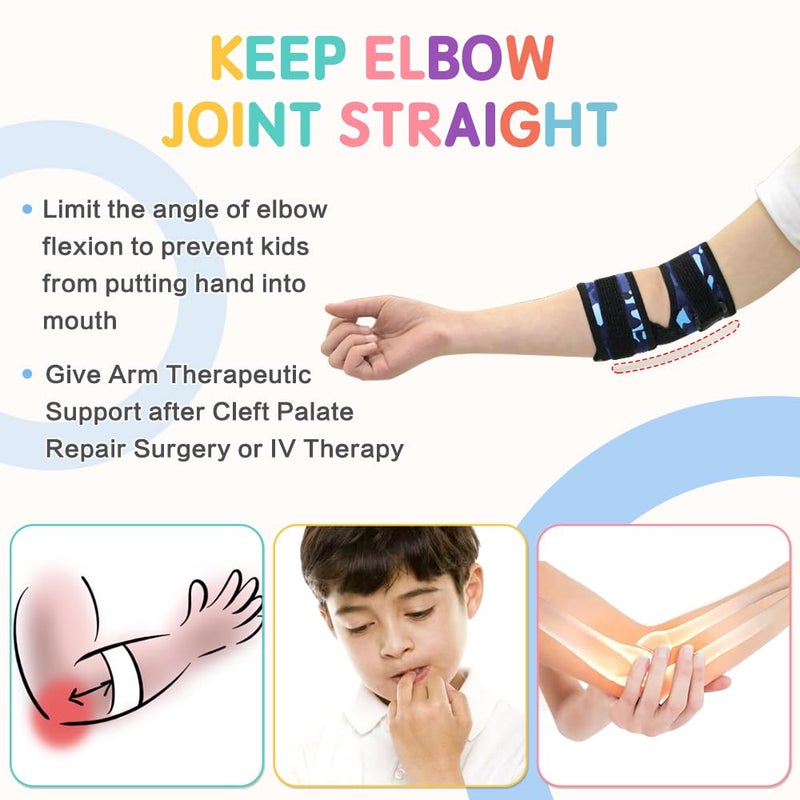 Zelen Thumb Sucking Stopper Deterrent Finger Sucking Prevention Nail Biting Treatment for Kids Thumb Guard Stop Thumb Sucking Kids Elbow Brace Anti Nose Picking Prevent Scratching Face (1PCS) - Image 4