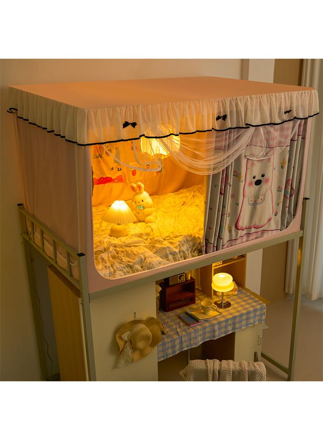 Bluejw Shaded College Students' Dormitory Special All-inclusive Closed Non-coated Mosquito Net Bed Curtain Integrated Bedroom Upper And Lower Bds Universal - Image 1