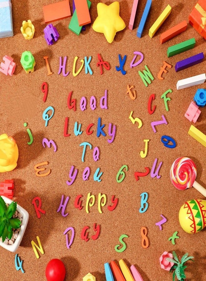 Blulu 248 Pcs 1 Inch Wood Alphabet Letters Numbers Blank Unfinished Wooden Letters Numbers for Crafts with Rustic Storage Tray for Spelling Learning Education Back to School Gifts(Mixed Color) - Image 4