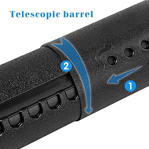 deziine� Document Tube,Plastic Expanding Poster/Art/Document Storage Tube 24.5 to 40 inches Adjustable with Carrying Strap Waterproof and Light-Resistance Telescoping Carrying Case Black. - Image 3