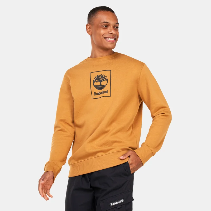 Timberland Men's Stack Logo Crew Sweatshirt