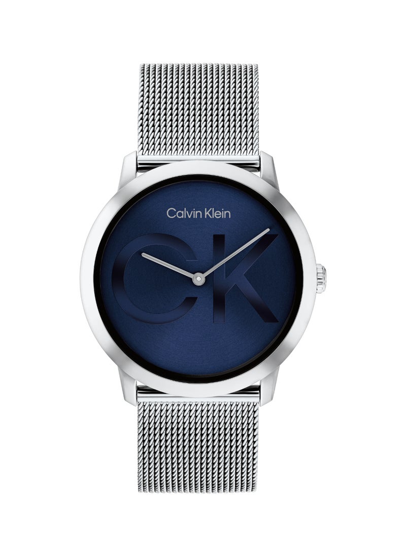 CALVIN KLEIN - ساعة دائرية أنالوج للجنسين بهيكل أزرق - 25300010 - Image 1