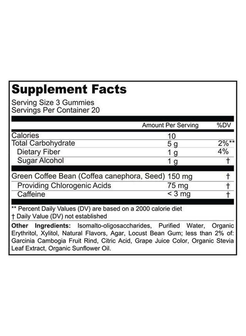 SUNSHINE NUTRITION Good Gummies Caramel Flavor Slim Dietary Suplement Supports Weight Loss 60 Units - Image 3