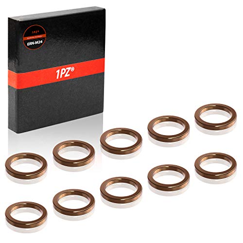 1PZ ERN-M24 Exhaust Crush Gasket 32x24.5mm for Pit Dirt Bike 50cc 110cc 125cc 140cc 150cc 160cc (Pack of 10) - Image 1