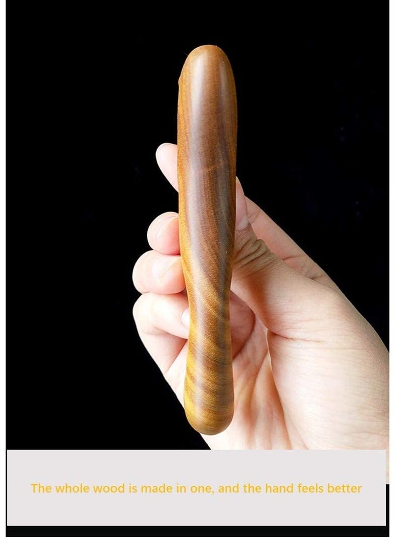 Green Sandalwood Multifunctional Massage Comb, Head Scalp Massage No Static, Wooden Massage Comb, Gua Sha Scraping Scalp and Hair Massage, Scalp Stimulator, Facial Body Massager - Image 3