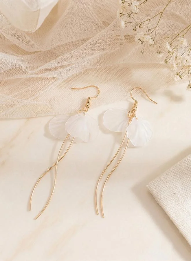 Take Two  Leaf Drop Tassel Earrings for Women | Best Price UAE