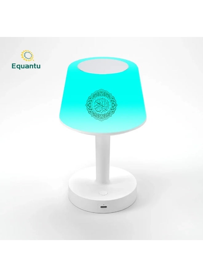 إيكوانتو مصباح مكتبي من إيكوانتو، مكبر صوت للقرآن الكريم، ساعة أذان بتقنية بلوتوث، إضاءة LED بسبعة ألوان، مصباح طاولة يعمل باللمس، ذاكرة 8 جيجابايت، مع 16 قارئًا، بالإضافة إلى 16 ترجمة | SQ-917 - Image 2