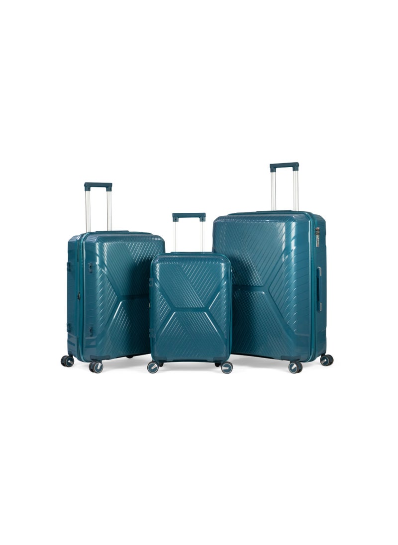 MUSSELZ SAMARKAND - Comlpete Luggage Set 3 Piece -UNBREAKABLE PP  - Image 1