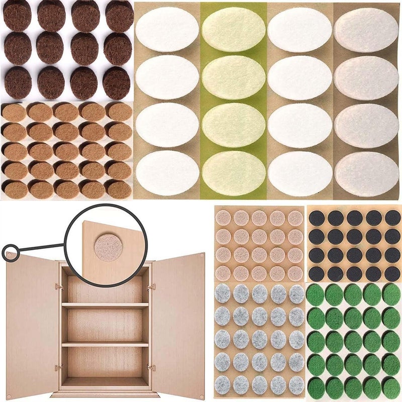 DIY Crafts DIY Crafts 25 25mm Green 25 Pcs Cabinet Door Bumpers DIYProtector Small Felt Pads 1 INCH Ideal Brown Felt Bumpers SelfAdhesive Thick Felt Dots Bumper Pads to Protect Glas 25 25mm Green  - Image 1