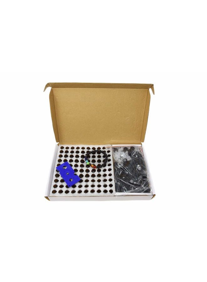 Simply Essential Solutions 100pcs 1mL (1/4 dram) Amber Mini Glass Stainless Steel Roller Bottle 1cc Amber Sample Vial Small Essential Oil Bottle Travel Must + one 7 Chakra Bracelet with Volcanic Lava for essential oil diffusing - Image 2