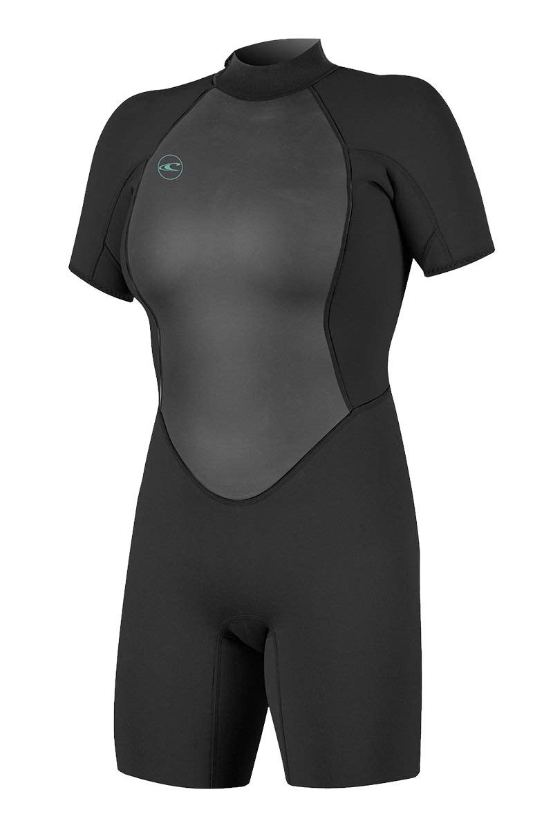 O'Neill Women's Reactor-2 2mm Back Zip Short Sleeve Spring Wetsuit, Lightweight Warmth Flexibility for All Water Activities, Black/Black, 4 - Image 1