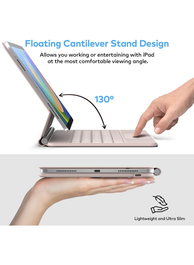 Magic Style Keyboard with Multi-Touch Trackpad - Floating Cantilever Stand - Magnetic Case for iPad 10.9 Inch 10th / 11th Gen, Keyboard Case for iPad 10th Gen  and 11th Gen (A16, 2025) . - Image 2