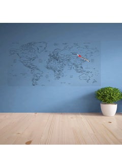 Buffer Writable World Map Magnetic Wall Sticker 110 x 56 cm  - Image 3