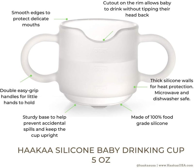 Haakaa Silicone Baby Drinking Cup - 5 oz - Image 3