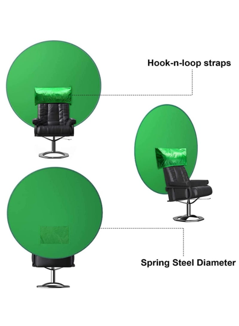 56in/142cm Green Screen Backdrop Photography Background Cloth for Game Live Chromakey Photos Video Studio Folding Reflector Backdrop - Image 3