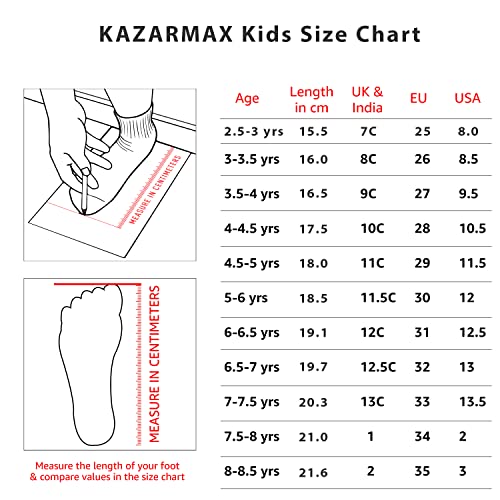 KazarMax Kids Girls Illusion Stripes Printed Loafers | Casual | Slip On Shoes -1 UK - Image 3