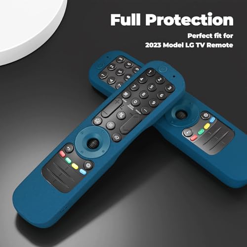 WDZP Protective Silicone Remote Case for LG Smart TV AN-MR21 MR21N MR21GC for LG OLED TV Magic Remote an MR21GA Remote Cover-Blue - Image 3