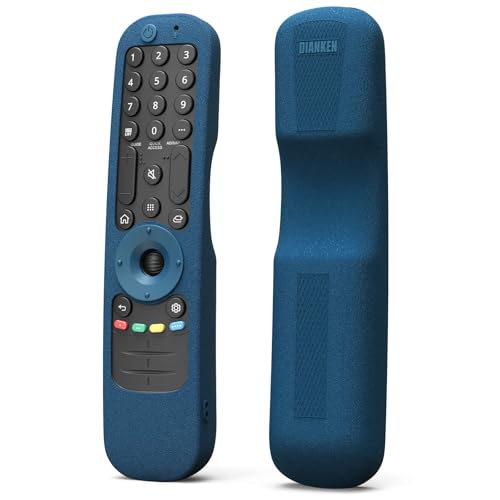 WDZP Protective Silicone Remote Case for LG Smart TV AN-MR21 MR21N MR21GC for LG OLED TV Magic Remote an MR21GA Remote Cover-Blue - Image 1