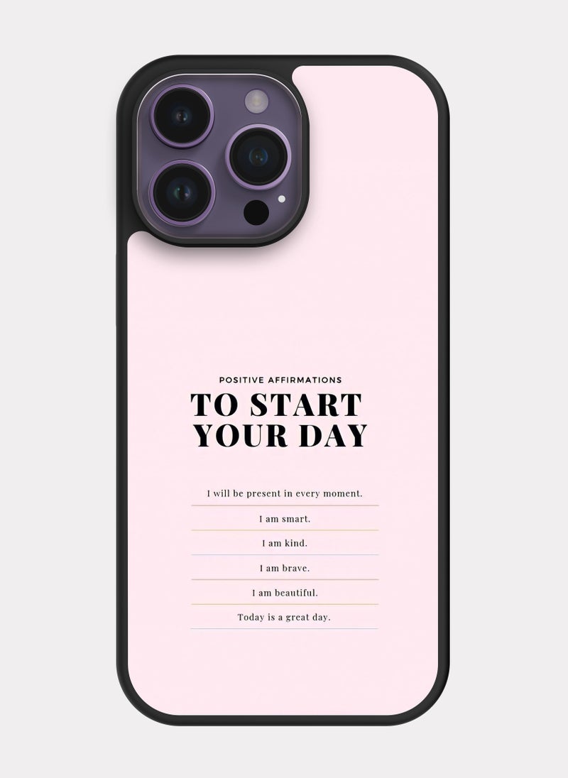 PXLAAT iPhone 14 Pro Max case cover English Quote - Image 1