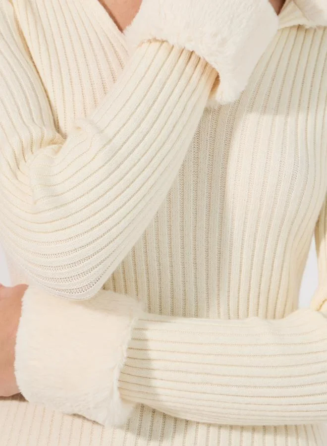 Styli Ribbed Knit Dress