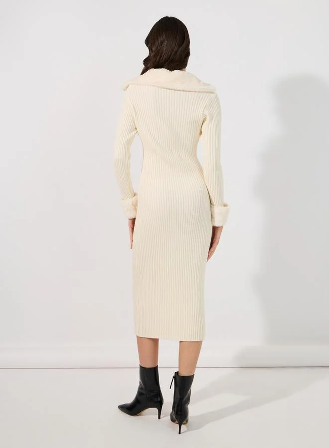 Styli Ribbed Knit Dress
