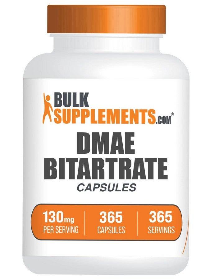 بالك سابلمنتس كبسولات بيتارترات DMAE من BulkSupplements.com - ثنائي ميثيل أمينو إيثانول، DMAE 350 مجم، مكمل DMAE، كبسولات DMAE - لصحة الدماغ والتركيز، خالية من الجلوتين، كبسولة واحدة لكل وجبة، 365 كبسولة - Image 1