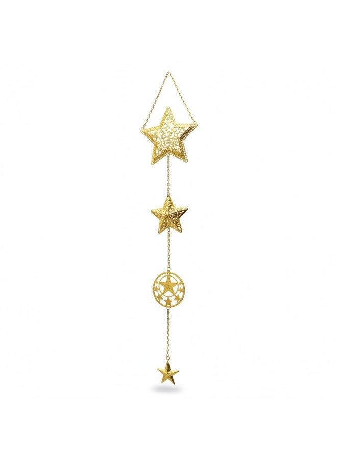 Golden Stars Hanging Wall Decor - Image 1