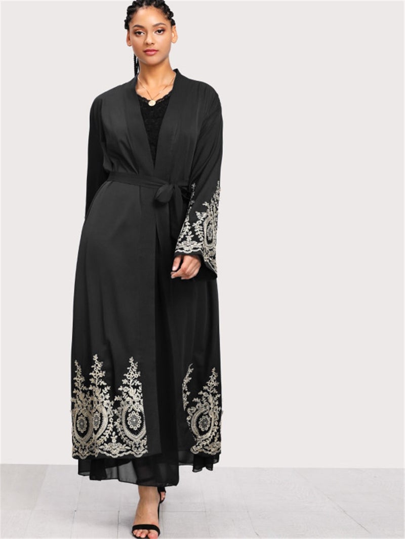monica fashion Fashion Hot-Selling Gold Embroidered Cardigan - Image 1
