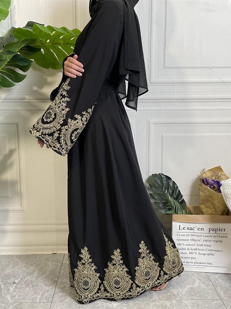 monica fashion Fashion Hot-Selling Gold Embroidered Cardigan - Image 5