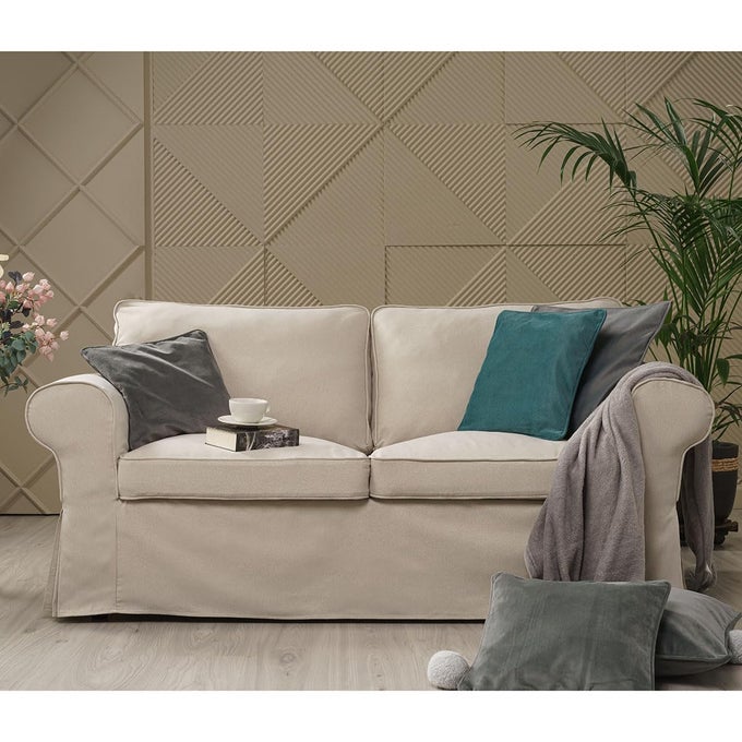 EKTORP LOVESEAT COVER REPLACEMENT FOR IKEA EKTORP 2 SEATER SOFA SLIPCOVER EKTORP LOVERSEAT COUCH COVEREKTORP SOFA COVER ONLYPEARL BEIGE