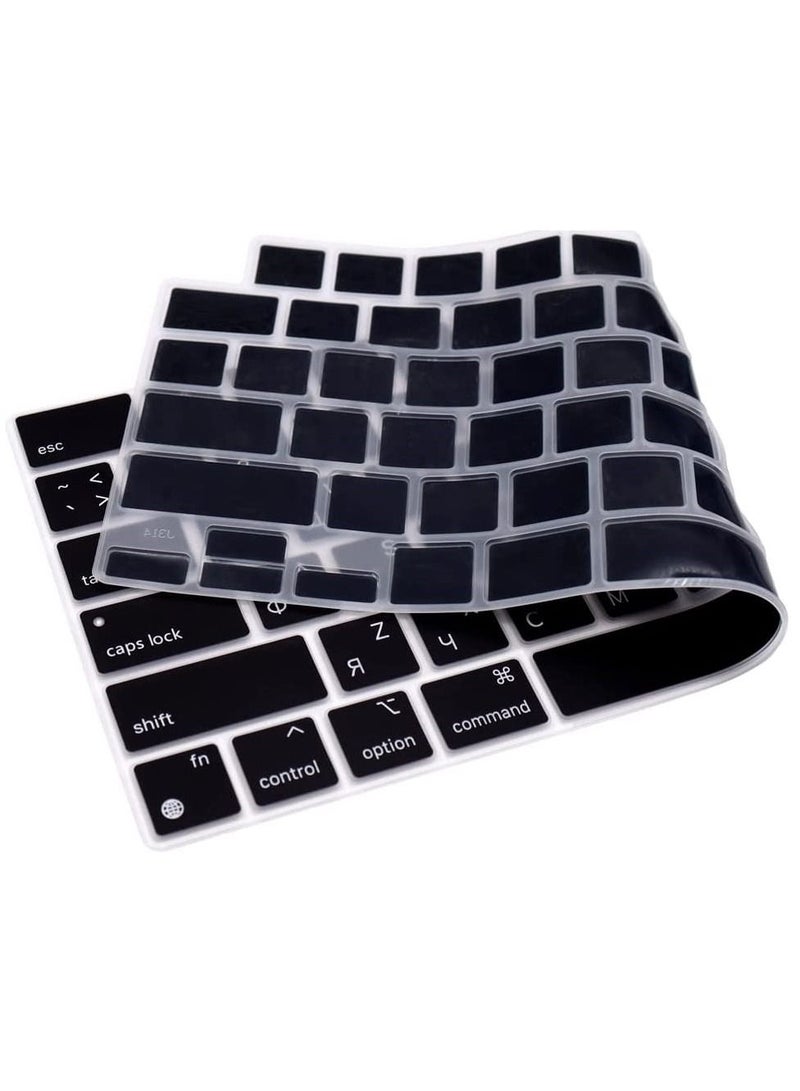أمم غطاء لوحة مفاتيح إنجليزي روسي بتصميم أمريكي متوافق مع MacBook New Air 13.6 بوصة 2022 M2 رقاقة Liquid Retina / MacBook Pro 14 بوصة 2022 M1 Pro / M1 Max A2442 و MacBook Pro 16 inch 2022 M1 Pro / M1 Max - Image 5