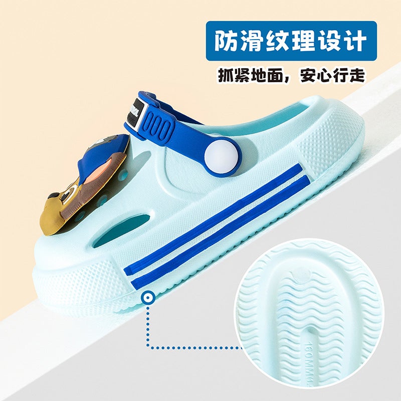 New Products Wang Wang Team Children'S Hole Shoes Boys Summer Non-Slip Outside Girls Small And Medium-Sized Children'S Sandals And Slippers - Image 5