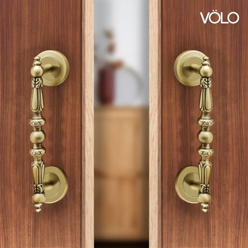 VOLO Main Door Handle/Door Handles for Main Door/Glass Door Handle/Pull Handles, for Home/Office/Hotels (Antique Brass)(Rajwadi Handle) (18" (450mm), 1) - Image 5