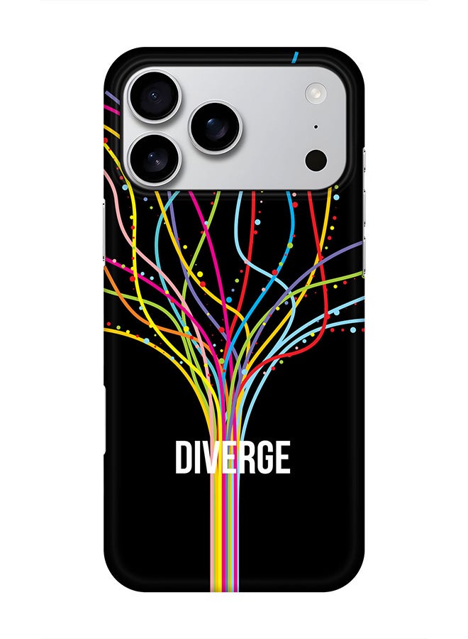 Stylizedd For iPhone 17 Pro Max,Case, [Compatible with MagSafe] Magnetic cover Slim fit Protection Matte, - Diverge (Black)