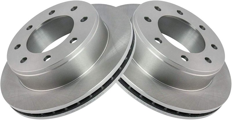 TRQ Rear Brake Rotors Set Vented Compatible with 2008-2023 Chevrolet Express 2500 2005-2023 Express 3500 GMC Savana 2500 Savana 3500 - Image 3