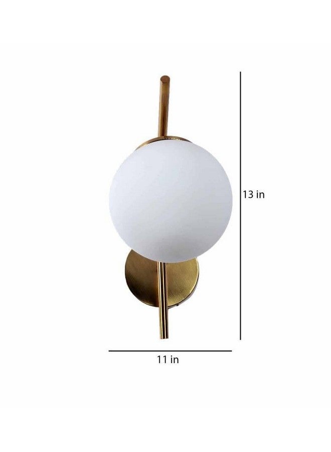 kinis Unique Globe Wall Light/Wall Lamp to Décor Home/Living Room/Bedroom/Office/Dining/Cafe/Restaurants, Gold (Pack of 1, Without Bulb) - Image 3