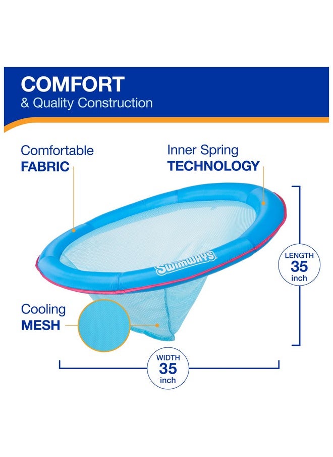 SwimWays Spring Float Premium Papasan Pool Lounger For Swimming Pool, Inflatable Pool Floats Adult With Fast Inflation For Ages 15 & Up  - Image 3